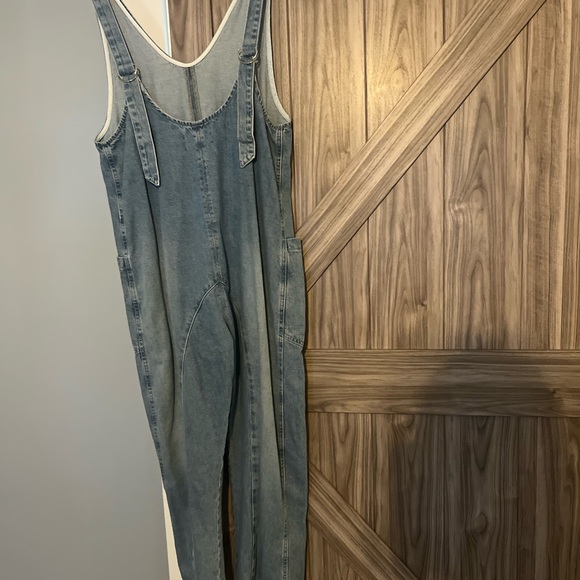 We The Free Blue Denim Overalls Classic Style - Picture 5 of 8